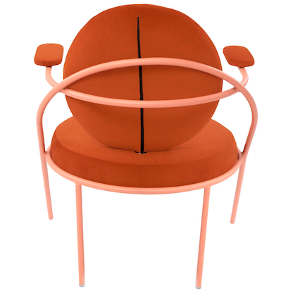 Artikelbild 4 für meet powered by PAPERFLOW Sessel SATURNE rost rosa Kunstleder, 1 St., Artikelnummer 231652