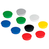 Artikelbild 1 für FRANKEN Magnet farbsortiert, Kunststoff Ø 3,8 cm, 10 St., Artikelnummer 670739