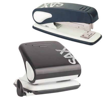 Artikelbild 2 für AKTION: sax design Locher und Heftgeräte Set Century Line schwarz, Artikelnummer 390075