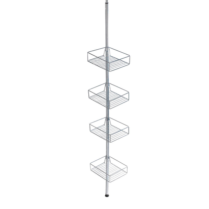 Artikelbild 3 für WENKO Teleskop-Duschregal Domaso silber 25,0 x 20,0 x 65,0 - 275,0 cm, Artikelnummer 530511