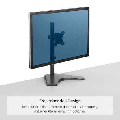 Artikelbild 9 für Fellowes Monitor-Halterung Seasa 8049601 schwarz für 1 Monitor, Tischständer, Artikelnummer 191603