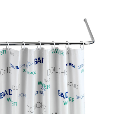 Artikelbild für WENKO Metall Duschvorhangstange L-Form, Artikelnummer 664472