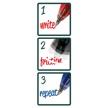 Artikelbild 2 für STANGER Eraser Tintenroller-Set rot, blau, schwarz 0,7 mm, Schreibfarbe: farbsortiert, 3 St., Artikelnummer 386138