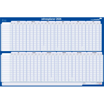 Artikelbild 4 für Legamaster Jahresplaner, Monatseinteilung 90,0 x 60,0 cm, Artikelnummer 605697