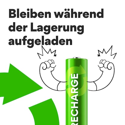 Artikelbild 9 für 4 GP Akkus Recharge Mignon AAA 800 mAh, Artikelnummer 723399