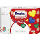 Artikelbild 1 für Regina Küchenrollen mit Herzen 3-lagig, 4 Rollen, Artikelnummer 153781