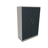 Artikelbild 1 für fm Aktenschrank Sidney, 4260429763627 weiß, lavagrau 3 Fachböden 100,0 x 44,2 x 151,7 cm, Artikelnummer 410561