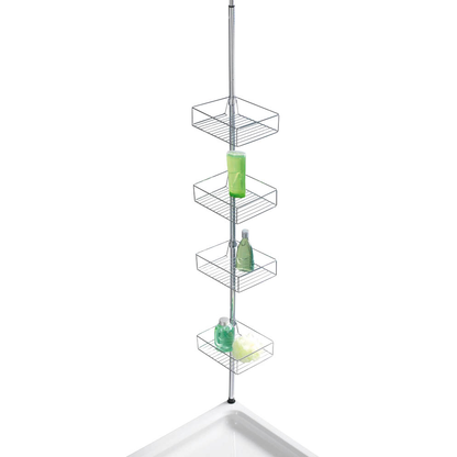 Artikelbild 4 für WENKO Teleskop-Duschregal Domaso silber 25,0 x 20,0 x 65,0 - 275,0 cm, Artikelnummer 530511