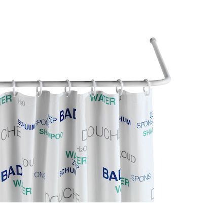 Artikelbild 4 für WENKO Metall Duschvorhangstange L-Form, Artikelnummer 664567