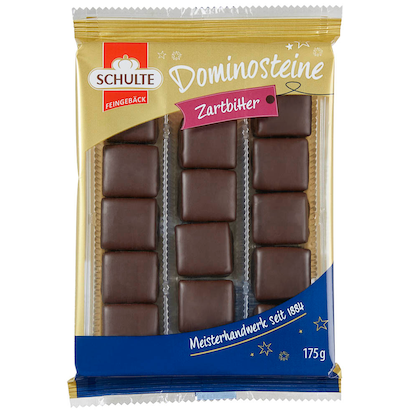 Artikelbild 18 für SCHULTE FEINGEBÄCK Dominosteine Zartbitter Pralinen 175,0 g, Artikelnummer 100729