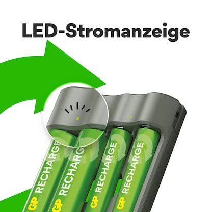 Artikelbild 9 für GP DE B441 USB-Akku-Ladegerät inkl. Akkus, Artikelnummer 723277