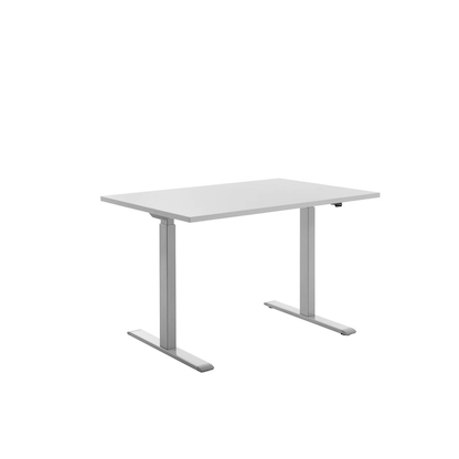 Artikelbild für Topstar E-Table elektrisch höhenverstellbarer Schreibtisch lichtgrau rechteckig, T-Fuß-Gestell grau 120,0 x 80,0 cm, Artikelnummer 501211