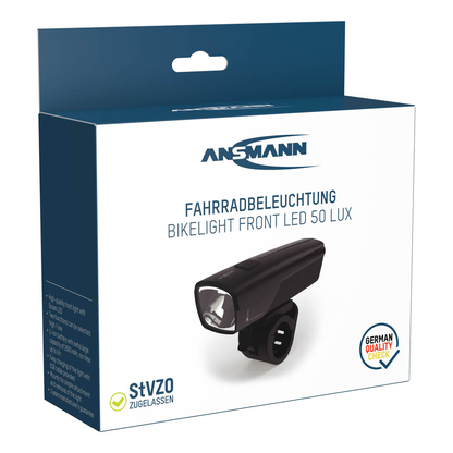Artikelbild 4 für ANSMANN LED Fahrradbeleuchtung schwarz, 50 lx, 2600 mAh, Artikelnummer 105928