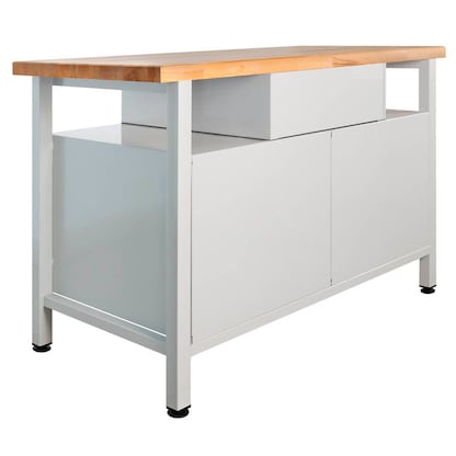 Artikelbild 2 für ADB Werkbank lichtgrau, anthrazitgrau 1 Schublade 120,0 x 60,0 x 84,0 cm, Artikelnummer 205009