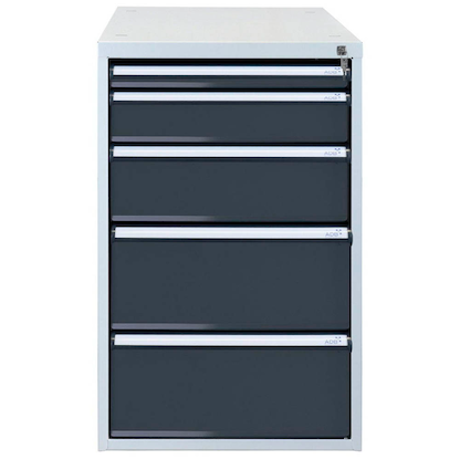 Artikelbild 13 für ADB Schubladenbox anthrazit 51515, mit 5 Schubladen, Artikelnummer 205058