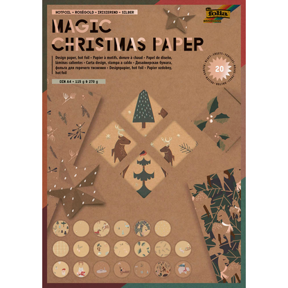 Artikelbild 11 für folia Motivblock Magic Christmas Paper farbsortiert 115/270 g/qm 20 Blatt, Artikelnummer 508164