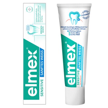 Artikelbild für elmex SENSITIVE Sanftes Weiss Zahnpasta 75 ml, Artikelnummer 570479