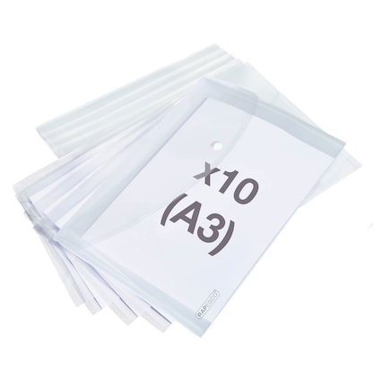 Artikelbild 21 für 10 RAPESCO® Dokumententaschen DIN A3 transparent klar, Artikelnummer 710556