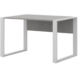 Artikelbild 1 für röhr direct.office Schreibtisch beton rechteckig, Kufen-Gestell weiß 120,0 x 80,0 cm, Artikelnummer 460764