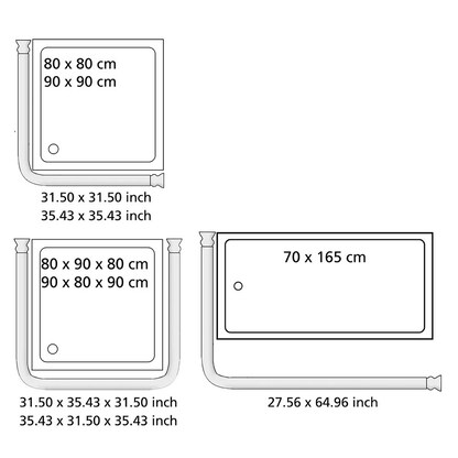Artikelbild 3 für WENKO Metall Duschvorhangstange L-Form, Artikelnummer 664567