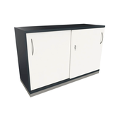 Artikelbild 1 für fm Schiebetürenschrank Sidney, 4260429766017 weiß, lavagrau 1 Fachboden 120,0 x 44,2 x 78,1 cm, Artikelnummer 413077