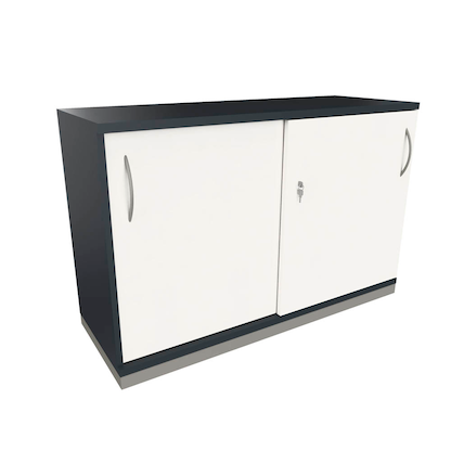 Artikelbild 14 für fm Schiebetürenschrank Sidney, 4260429766017 weiß, lavagrau 1 Fachboden 120,0 x 44,2 x 78,1 cm, Artikelnummer 413077