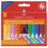 Artikelbild 1 für FABER-CASTELL Jumbo Wachsmalstifte farbsortiert, 12 St., Artikelnummer 331546