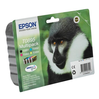 Artikelbild 2 für EPSON T0895 schwarz, cyan, magenta, gelb Druckerpatronen, 4er-Set, Artikelnummer 779371