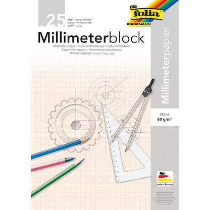 Artikelbild für folia Millimeterblock DIN A3 Millimeter, Artikelnummer 526426