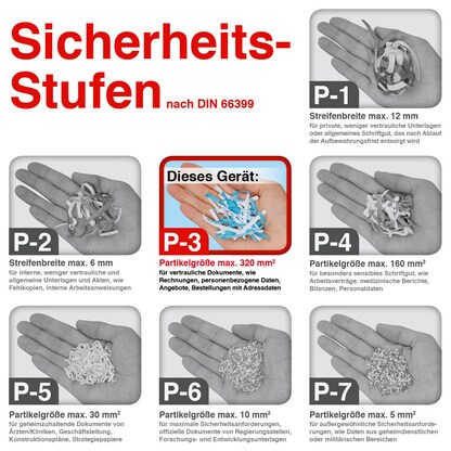 Artikelbild 4 für Rexel Momentum X312 Aktenvernichter mit Partikelschnitt P-3, 5 x 42 mm, bis 12 Blatt, schwarz, Artikelnummer 875075