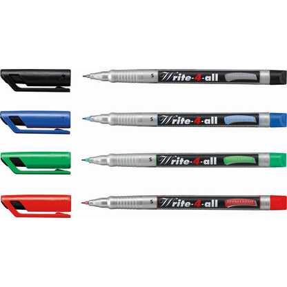 Artikelbild für STABILO Write-4-all Permanentmarker farbsortiert 0,4 mm, 4 St., Artikelnummer 973920