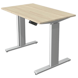 Artikelbild 1 für Kerkmann Move 3 tube elektrisch höhenverstellbarer Schreibtisch ahorn rechteckig, T-Fuß-Gestell silber 100,0 x 60,0 cm, Artikelnummer 289361