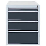 Artikelbild 1 für ADB Schubladenbox anthrazit 51524, mit 4 Schubladen, Artikelnummer 205129