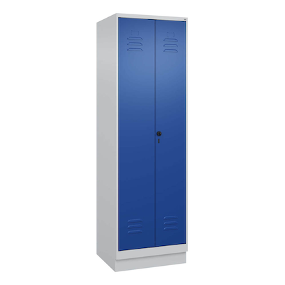 Artikelbild 2 für CP Putzmittelschrank Classic PLUS 080120-00 S10003 enzianblau, lichtgrau 60,0 x 50,0 x 195,0 cm, aufgebaut, Artikelnummer 317838