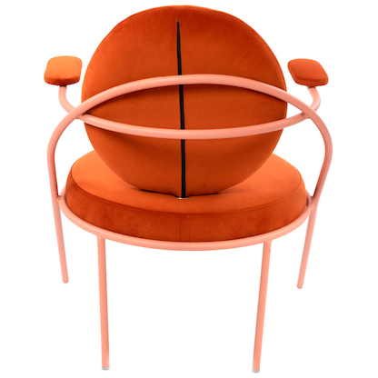 Artikelbild 4 für meet powered by PAPERFLOW Sessel SATURNE rost rosa Stoff, 1 St., Artikelnummer 231419
