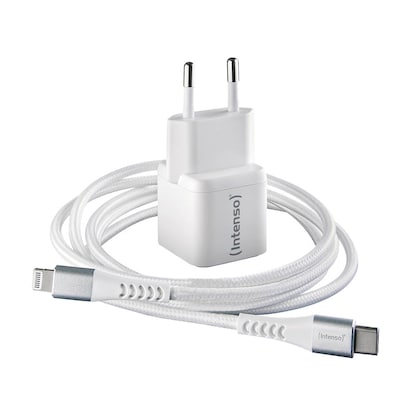 Artikelbild 3 für Intenso W30C + C315L Lightning-Kabel GaN-Ladeadapter weiß, 30 Watt, Artikelnummer 514376