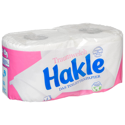 Artikelbild 2 für Hakle Toilettenpapier Traumweich 4-lagig, 2 Rollen, Artikelnummer 538957