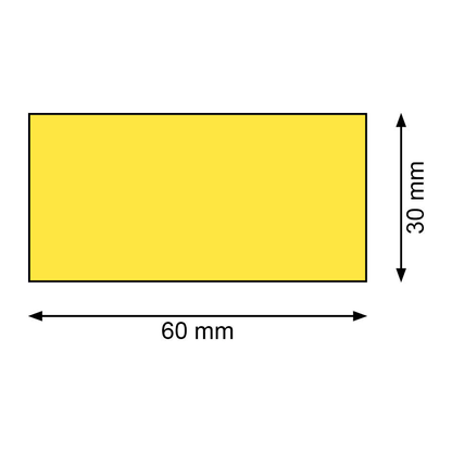 Artikelbild 2 für 300 EICHNER Magnetschilder gelb 3,0 x 6,0 cm, Artikelnummer 702906