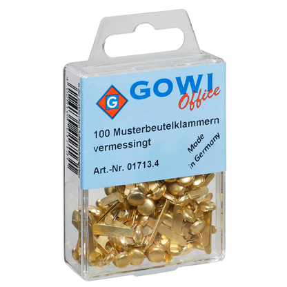 Artikelbild 4 für 100 Gowi Musterbeutelklammern Rundkopf, Artikelnummer 475386