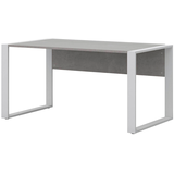 Artikelbild 1 für röhr direct.office Schreibtisch beton rechteckig, Kufen-Gestell weiß 150,0 x 80,0 cm, Artikelnummer 460814