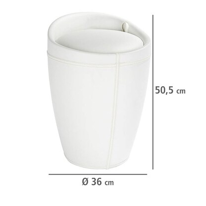 Artikelbild 4 für WENKO Badhocker mit Wäschesammler Candy 21773100 weiß, Artikelnummer 532063