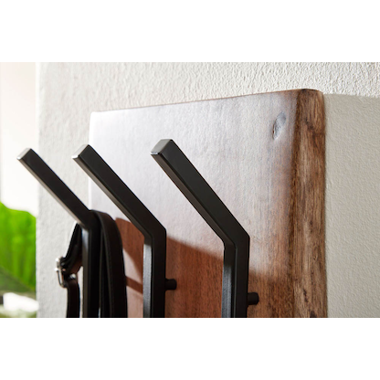 Artikelbild 6 für WOHNLING Wandgarderobe WL6.360 akazie Holz 6 Haken 35,0 x 100,0 cm, Artikelnummer 908562