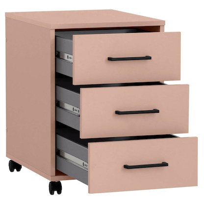 Artikelbild 5 für MÖBELPARTNER Ruby Rollcontainer apricot 3 Auszüge 40,1 x 50,0 x 57,0 cm, Artikelnummer 323739