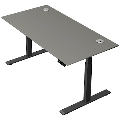 Artikelbild für Kerkmann Move 2 Plus elektrisch höhenverstellbarer Schreibtisch grafit rechteckig, T-Fuß-Gestell anthrazit 160,0 x 80,0 cm, Artikelnummer 520207