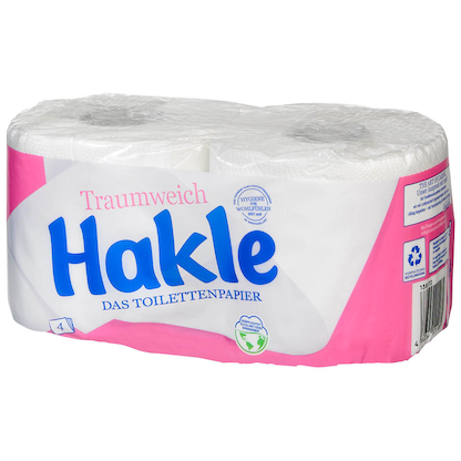Artikelbild 3 für Hakle Toilettenpapier Traumweich 4-lagig, 2 Rollen, Artikelnummer 538957