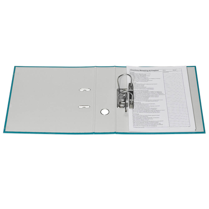 Artikelbild 6 für DONAU Klassik Ordner türkis Karton 7,5 cm DIN A4, Artikelnummer 345199