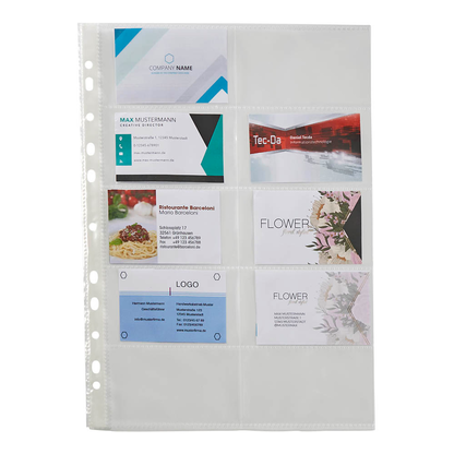 Artikelbild 2 für 10 Lands Visitenkartenhüllen DIN A4 glasklar glatt 0,08 mm, Artikelnummer 202707