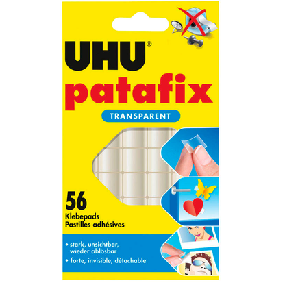 Artikelbild für UHU patafix doppelseitige Klebepads 1,2 x 1,2 cm, 56 St., Artikelnummer 348201