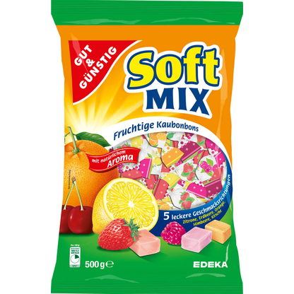 Artikelbild 9 für GUT&GÜNSTIG Softmix Kaubonbons 78 St./500,0 g, Artikelnummer 988225