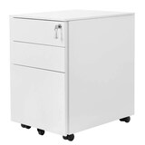 Artikelbild 1 für SONGMICS Rollcontainer weiß 3 Auszüge 39,0 x 52,0 x 60,0 cm, Artikelnummer 262077